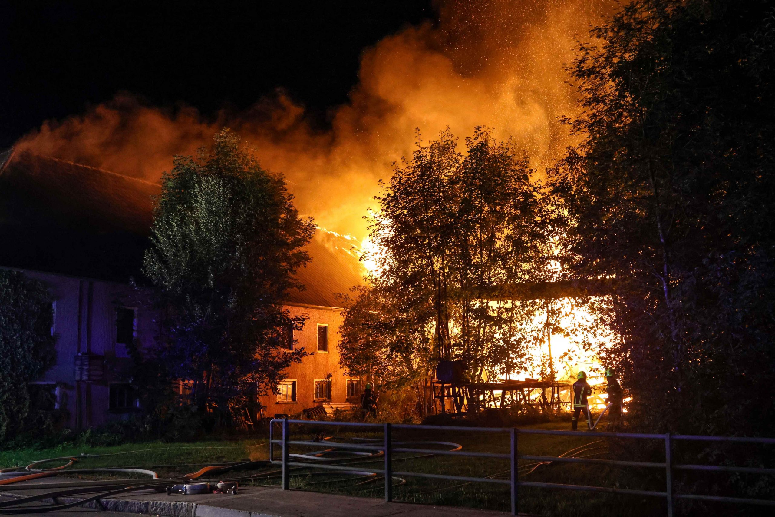 Großbrand Gebäude Sipbachzell